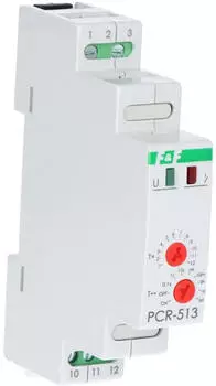 F&F PCR-513 Zeitrelais 1P 10A 0,1sek-576h 24V AC/DC verzögerte Einschaltung (PCR-513-24V)
