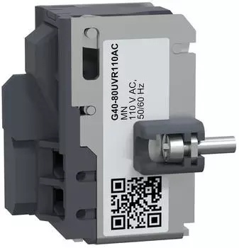 Schneider Electric EasyPact Solar MCCB 400/800 MN Unterspannungsausl&ouml;ser 110VAC 50/60Hz (G40-80UVR110AC)
