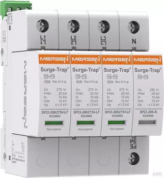 Mersen &Uuml;berspannungsableiter Typ 2+3 20kA 275V 4+0 (STPT23-20K275V-4)