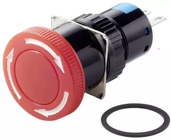 TRU Components TC-LAS1-AY-11TS Not-Aus-Schalter 250V/AC 3A 1 &Ouml;ffner/1 Schlie&szlig;er IP40 (TC-7494432)