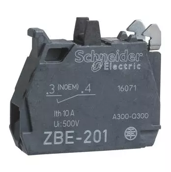 Schneider Electric ZBE1019 Kontaktblock Harmony XB4/XB5 22mm 1S Silberlegierung (ZBE1019)