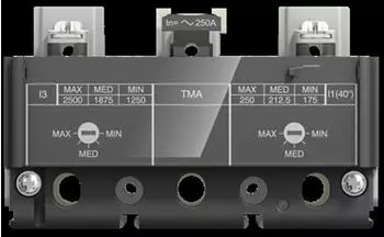 ABB TMA 250-2500 &Uuml;berstromausl&ouml;ser f&uuml;r Leistungsschalter XT4 3P (1SDA067390R0001)