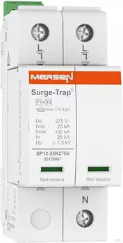 Mersen STPT12-25K275V-1PM &Uuml;berspannungsableiter Typ1+2 25kA 275V (83120153)