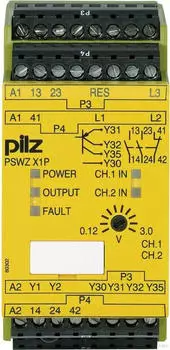 Pilz PSWZ X1P 3V Sicherheitsrelais 24-240V AC/DC 2n/o 1n/c (777950)