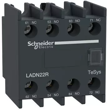 Schneider Electric TeSys Deca Hilfskontaktblock 2NO+2NC Schraubklemmen (LADN22R)
