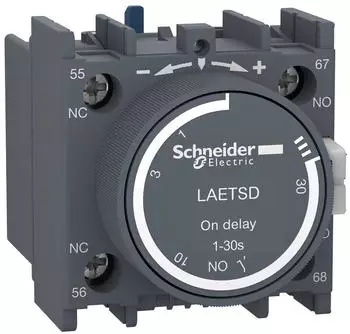 Schneider Electric Easy TeSys Einschaltverz&ouml;gerungsblock 1NO+1NC 10A 690V AC (LAETSD)