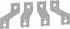 Schneider Electric TeSys Giga Anschluss-Spreizsatz 4-polig, 45-70mm, LC1G265-500 (LA9G4712)