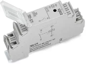 Wago Stromsto&szlig;schaltermodul AC 230V 1 Schlie&szlig;er grau (789-570)