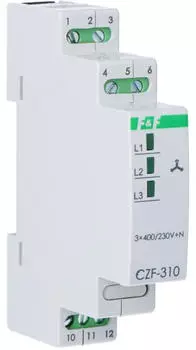 F&F Phasenausfall- und Asymmetrierelais 10A 1P 4sek 55V (CZF-310)