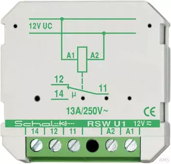 Schalk RSW U1 Impulsschalter 12V UC 1 Wechsler UP (RSWU12)