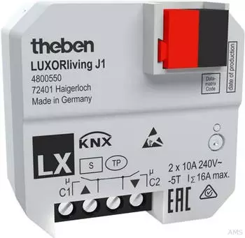 Theben LUXORliving J1 UP-Jalousieaktor 1 Kanal (4800550)