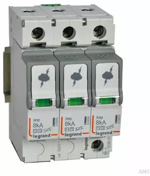Legrand Kombiableiter Typ 1+2 3+0 Schaltung TN-C 230/400V 8kA (412252)