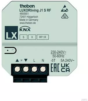 Theben LUXORliving J1 S RF Funk-Jalousieaktor UP, 1-fach (4800651)