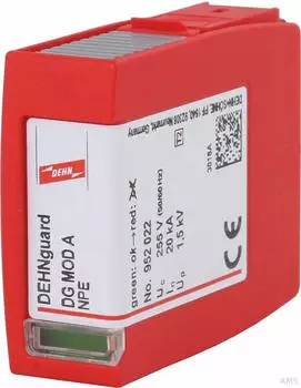 Dehn DG MOD A NPE &Uuml;berspannungsableiter Typ 2 Varistor-Schutzmodul (952022)