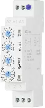 ENTES MCB-8 Multifunktions-Zeitrelais 24V/DC, 24V/AC, 230V/AC 0,1s-30h (101584)