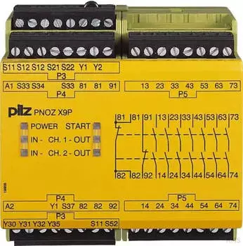 Pilz PNOZ X9 Sicherheitsschaltger&auml;t 200-230VAC 24VDC 7n/o 2n/c 2so (774606)
