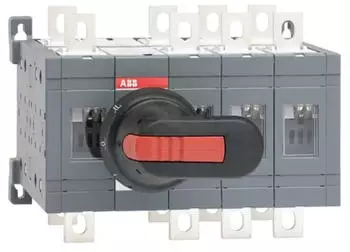 ABB Lastumschalter OT160E13CFP 4-polig 160A mit Griff und Welle (1SCA108502R1001)