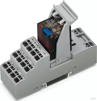 Wago Relais Modul 24VDC 5A 4PDT-CO DIN Schiene Einbauf&auml;hig (858-304)