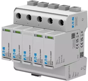 Eaton SPPVRT12-10-4+PE+AX PV-&Uuml;berspannungsschutz Multi MPPT 1000V 20kA Klasse 1+2 (EP-501957)