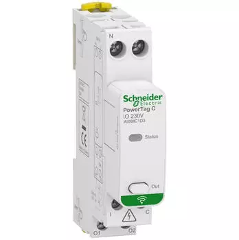 Schneider Electric PowerTag C Modularer Funkkontaktsensor 1 Eingang 1 Ausgang (A9XMC1D3)