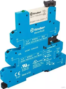 Finder Koppelrelais-MasterPlus 1W 6A 24V DIN-Rail (39.61.0.024.0060)