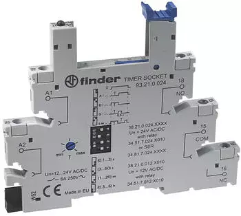 Finder Relaisfassung MF-Zeitfunktion Schraubanschluss f&uuml;r Relais 34.51/34.81 (93210024)