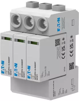 Eaton SPPVRT2-15-2+PE-AX &Uuml;berspannungsschutz Photovoltaik Typ 2 1500VDC 20kA (EP-501970)