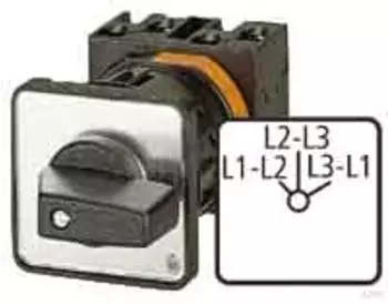 Eaton Spannungsmesserumschalter T0-2-15922/E L1-L2/L2-L3/L1-L3 3P 20A (053099)