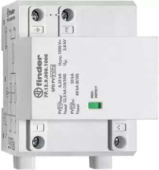 Finder Blitz- und &Uuml;berspannungsableiter Typ 1+2 PV-Anlage bis 1050VDC (7P.13.9.000.0006)