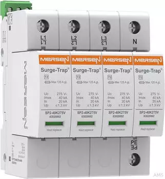 Mersen STPT2-40K440V-4PM &Uuml;berspannungsableiter Typ 2 40kA 440V 4+0 IT (83020157)