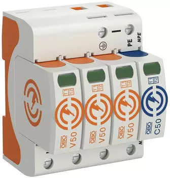 OBO Bettermann Kombiableiter V50 3-Polig+NPE 280 V (5093526)
