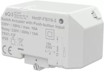 Homematic IP FSI16-2 Schaltaktor mit Tastereingang 16A Unterputz (161848A0)