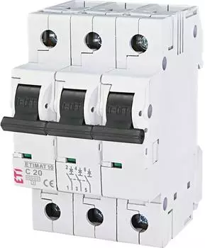 ETI ETIMAT 10 Überstromschutzschalter 3P C20A 10kA (002135717)
