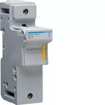 Hager Zylindrischer Sicherungslasttrennschalter 1P 22x58mm (LR701)