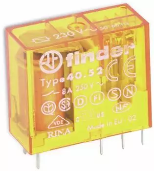 Finder Relais 230V 8A DPDT (F4052-AC230)