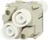 Harting Han HV Doppelmodul Crimpanschluss, Buchse, 2-polig (09140023123)