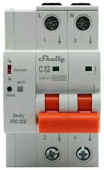 Shelly Pro 2CB C32 Leitungsschutzschalter (MCB) 2-polig 32A (SHELLY PRO2CBC32)