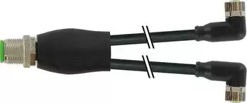 Murrelektronik M12-Y-Verteiler auf M8 Buchse gewinkelt (7000-40841-6300150)