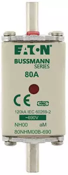 Eaton NH-Sicherungseinsatz 80A 690V AC NH00 aM (80NHM00B-690)