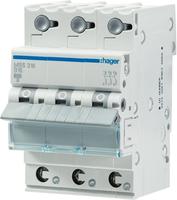 Hager MBS325, Hager MBS325 Leitungsschutzschalter 3 polig 6kA B-Charakteristik 25A