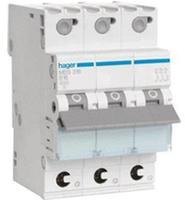 Hager Leitungsschutzschalter MBS332, Typ B, 32A, 230V/400V AC, 6kA Abschaltverm&ouml;gen,
