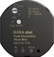 Gira Giersiepen 542000, Gira Giersiepen GIRA 542000 eNet Funk Dimmaktor 1fach Mini