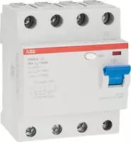 ABB 2CSF204101R1400, ABB F204 A-40/0,03 FI-Schutzschalter 4P,Typ A,40A,30mA