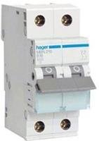 Hager MBN206, Hager Leitungsschutzschalter MBN206 | 2-polig | B6A | 6kA | 2TE | 400V