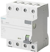 Siemens 5SV3444-6, Siemens RCCB Type A 40A 3+N-pole 100mA 400V 4mW (5SV3444-6)