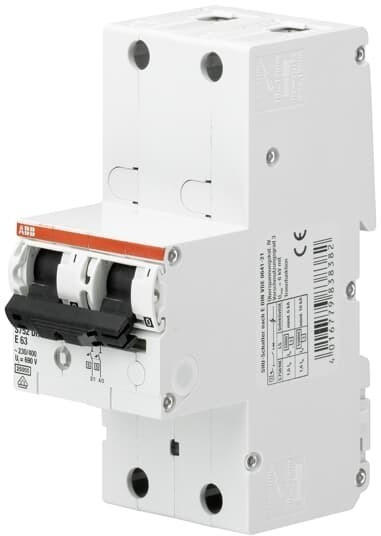 ABB Group Haupleitungsschutzschalter 50A K 25kA 2P S752DR-K50 (2CDH782001R0577)