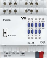Dm 4-2 T Knx 4-fach Universal-dimmaktor Fix 1, Dimmbereich 0-100% - Theben