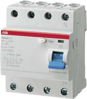 ABB 2CSF204101R3900 F204 A-100/0,3 FI-Schutzschalter A 4polig 100A 0.3A 400V