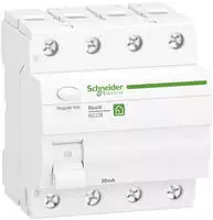 Schneider R9R22463, Schneider Electric FI-Schalter Typ A | 4-polig | 63A | 30mA 
