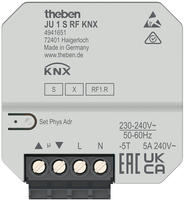 UP 1-fach Funk-Jalousiesaktor 5 A THEBEN JU 1 S RF KNX